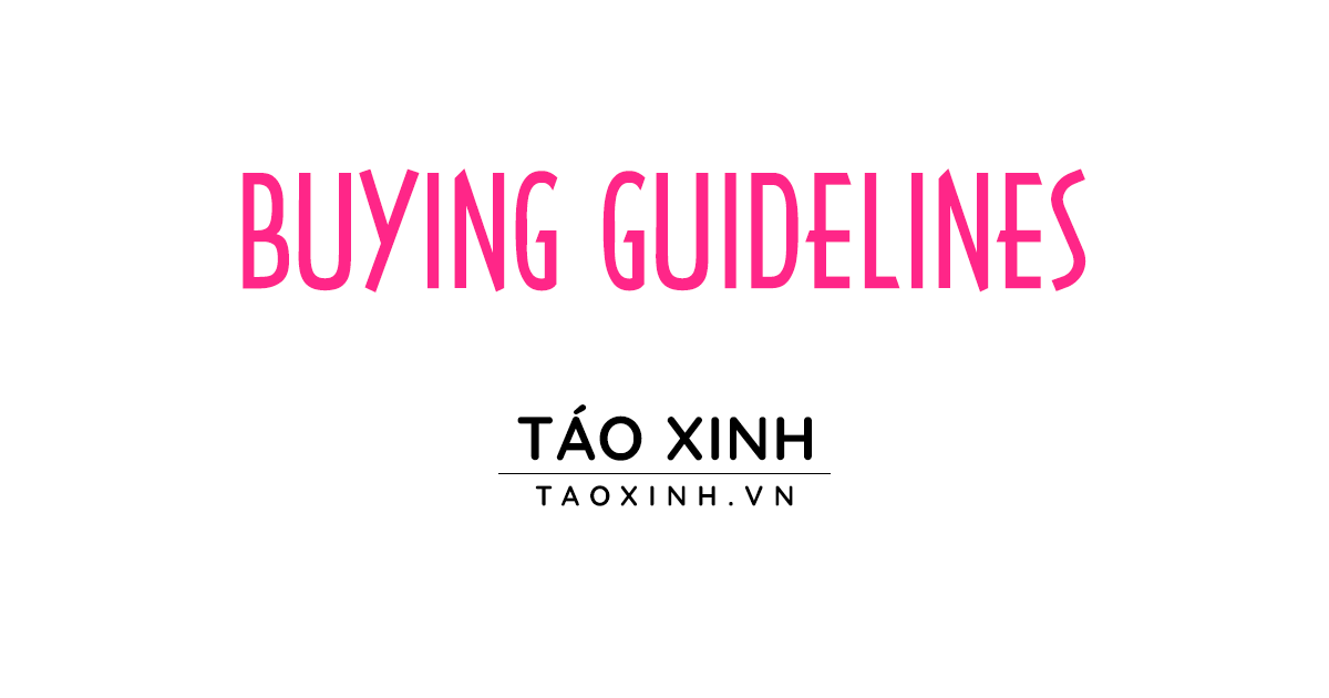 Hướng Dẫn Mua Hàng tại website Táo Xinh