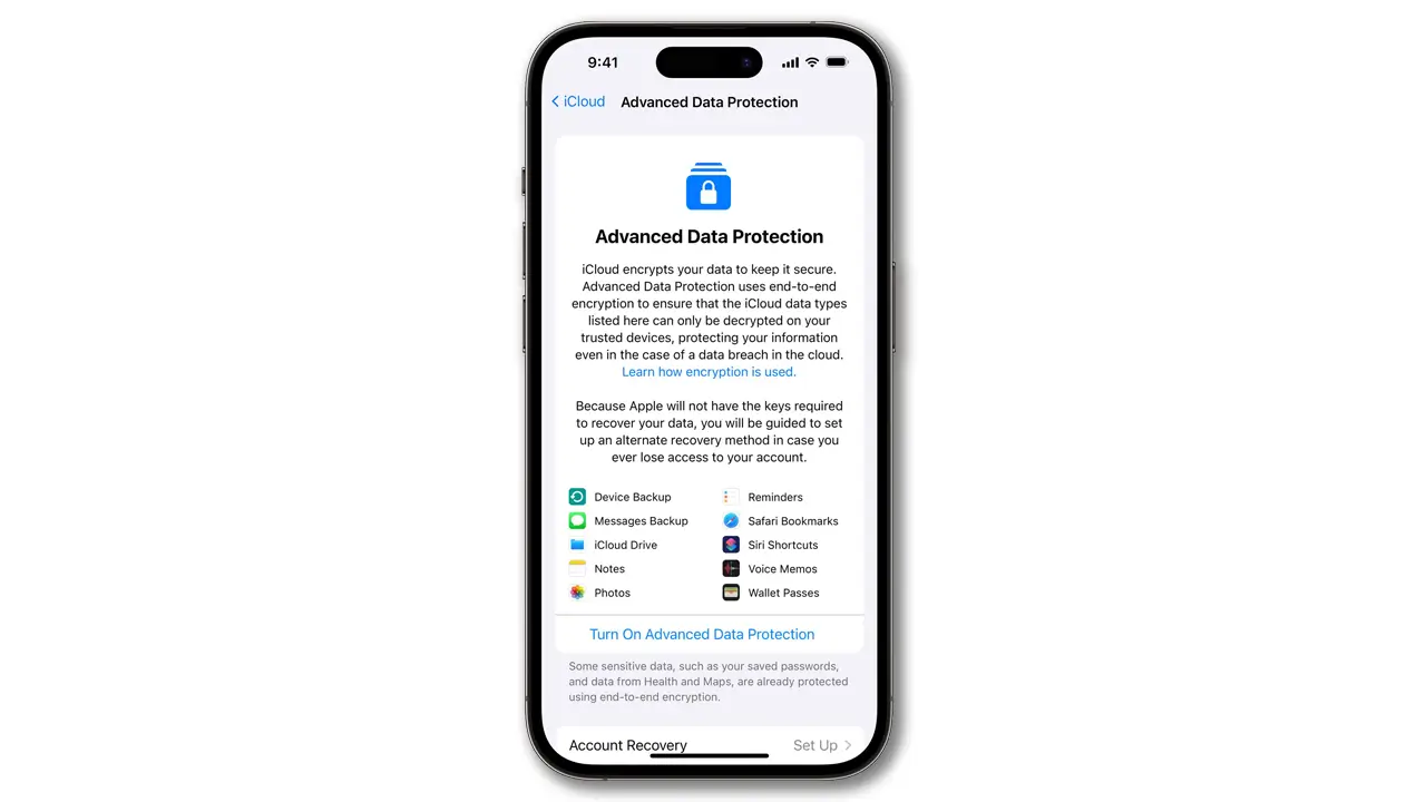 Advanced Data Protection là lớp mã khóa bảo mật dữ liệu nâng cao dành cho người dùng iCloud+.