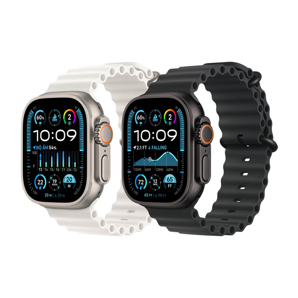 Apple Watch Ultra 2 49mm GPS + Cellular viền titan dây cao su đầy đủ màu và các mã LL/A, ZA/A, ZP/A, VN/A