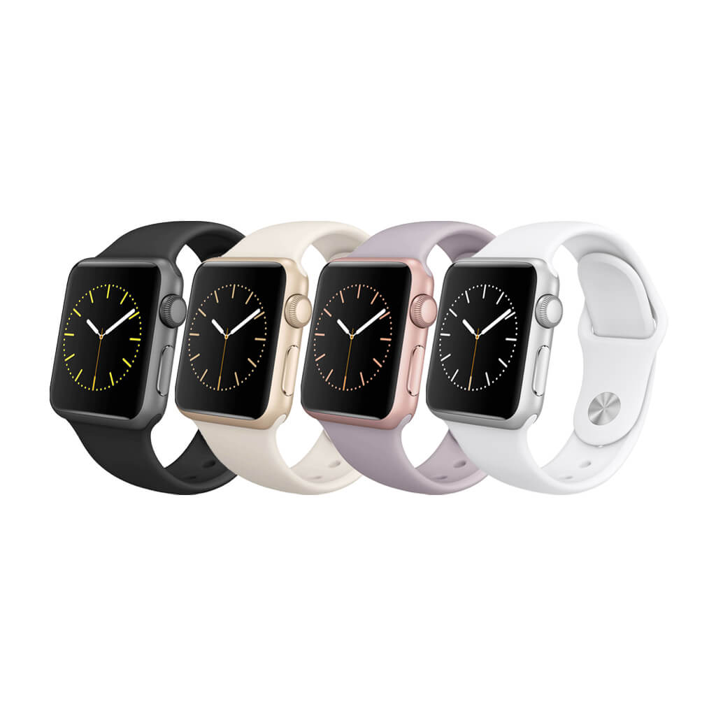 Apple Watch Series 1 Gen 2 (GPS) 38mm 42mm viền nhôm dây cao su đầy đủ màu các mã LL/A, ZA/A, ZP/A, VN/A