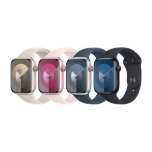 Apple Watch Series 9 41mm 45mm GPS + Cellular viền nhôm dây cao su đầy đủ màu các mã LL/A, ZA/A, ZP/A, VN/A